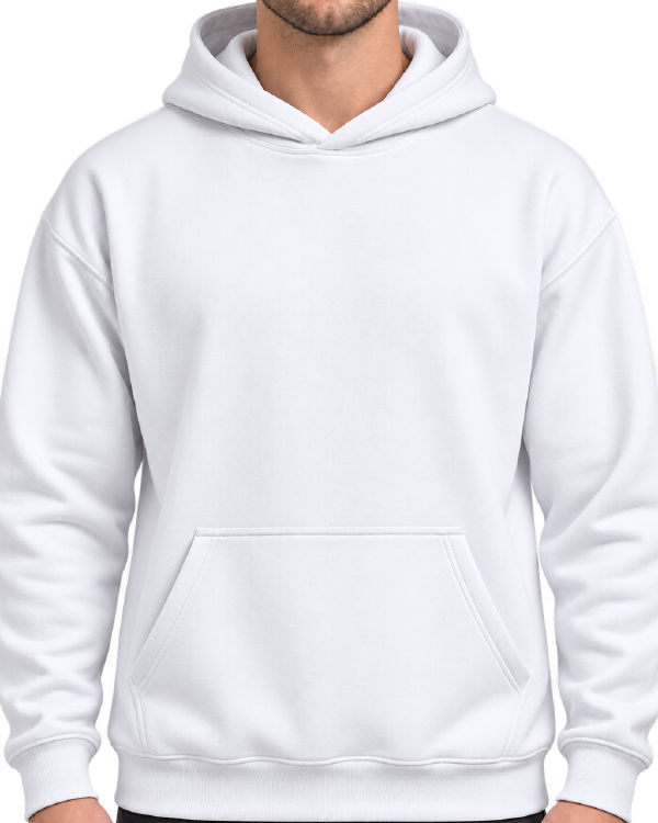 White Hoodie Mockup, blank and ready for your design