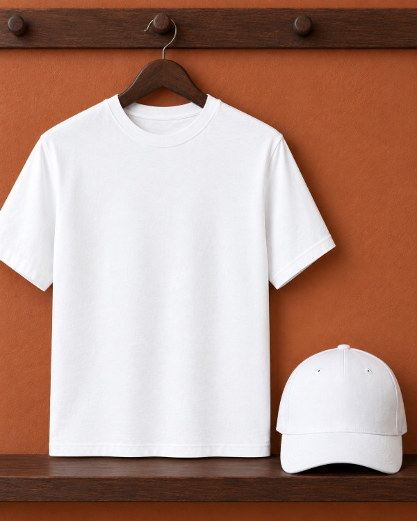 T-Shirt and Cap Mockup, blank and ready for your design