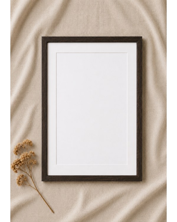 Linen Framed Print Mockup, blank and ready for your design